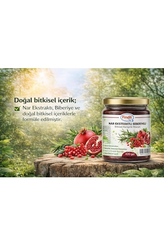 Nar Ekstraktlı Biberiyeli Bitkisel Karışımlı Macun 420 Gr