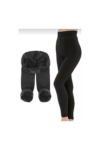 Larosa Lingerie Larosa Bayan Peluş Yüksek Bel Termal Tayt Tekli 001