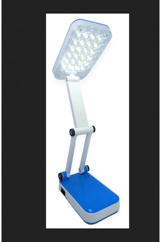 Mavi Renk Portatif Katlanabilir Şarjlı Masa Lambası Taşınabilir Kamp Lambası Kitap Okuma Lambası Çok Renkli