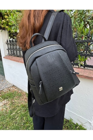 Just Polo Kadın Okul Sırt Çantası 440113mh Düz Siyah