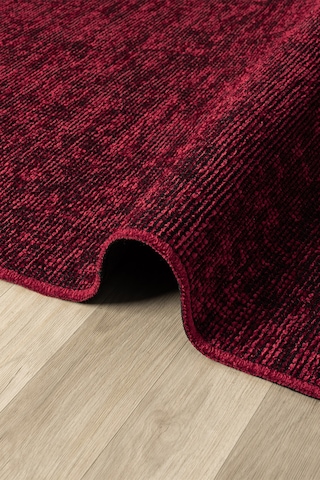 Antik Bordo Halı Yıkanabilir Kaymaz Taban Şönil Kilim Dokuma Pamuk Taban Kilim 10115a Bordo