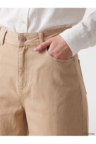LC Waikiki Lc Waıkıkı Bej Flare Kadın Jean Pantolon