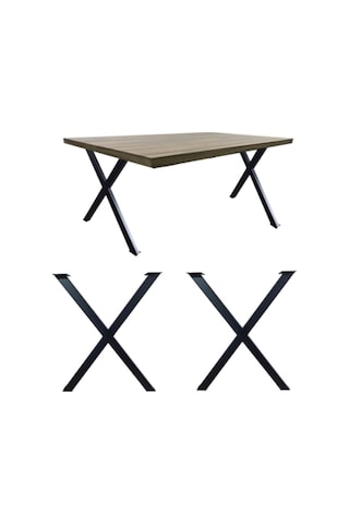 Metal Masa Ayağı Çapraz Model X Masa Ayakları 1,5 Mm Kalınlık