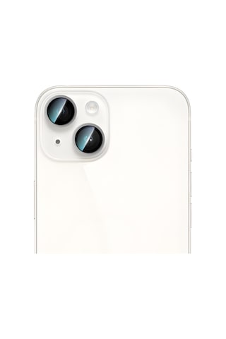 Apple Uyumlu iPhone 14 Plus Caseworld Alloy Serisi Oleofobik Anti Reflective Kamera Lens Koruyucu Gümüş