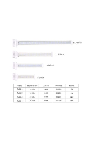 My Topped 22cm Akvaryum Klips Led Aydınlatma, Mavi Beyaz, Balık Ve Mercan Renkleri, Uygun Farklı Akvaryumlar İçin