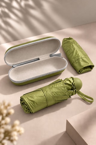 Favora Rainbox Kapsül Şemsiye - Kutulu Mini Katlanır Çanta Boy Şemsiye Fıstık Yeşili