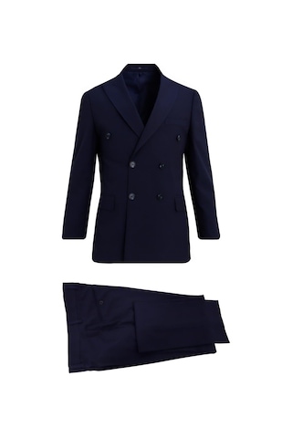 Uki Lacivert Comfort Fit 6 Drop Kruvaze Takım Elbise
