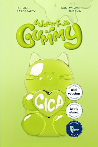Editb Centella Özlü Yatıştırıcı Yarı Jel Yüz Maskesi EDIT.B Waterfull Gummy Mask CICA