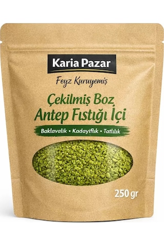 Çekilmiş Boz Antep Fıstığı İçi Baklavalık Kadayıflık Tatlılık 250 G 250 G