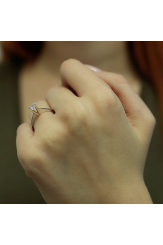 Lova F Renk 0,24 Karat Pırlanta Tektaş Yüzük - 1050042