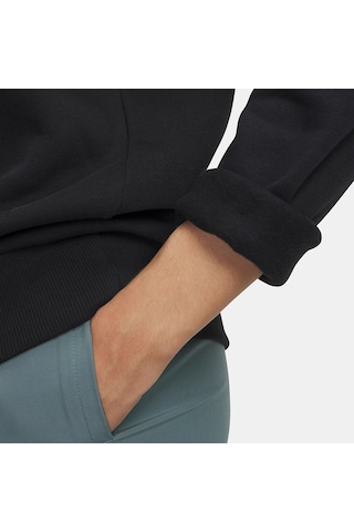 Under Armour Rival Fleece Shimmer Kadın Siyah Kapüşonlu Sweatshirt Siyah