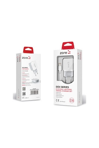 Zore Dex Series A2202 2.1 A Dual Lightning Seyahat Şarjı