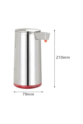 Dancemonkey 300ml Sensörlü Paslanmaz Çelik Usb Şarjlı Akıllı Sabun Dispanseri - Çok Renkli Çok Renkli