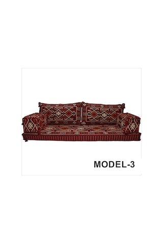 Gelişimyatak Halep Şark Köşe Minderi Takımı 3 Farklı Model Otantik Eski Desen