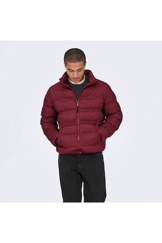 Only & Sons Union Seamless Life Erkek Bordo Mont 22034834-cab Bordo
