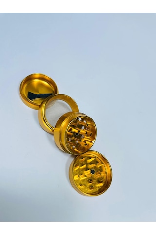Çelik TutunÖğütücü 4Kademeli Paslanmaz Grinder GoldRenk//40mm