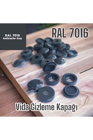 Tr'de İlk 100 Adet Antrasit Vida Gizleme Kapağı, Ral 7016 Antrasit Gri, Vida Kapağı