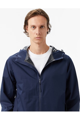 Nautica Erkek Lacivert Regular Fit Kapüşonlu Su Geçirmez Yağmurlukdüzj57044t