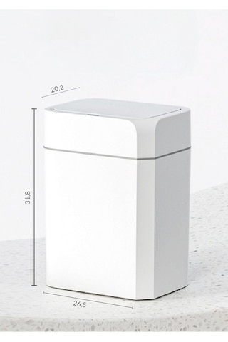 Otomatik Sensörlü Çöp Kovası Beyaz 18 Lt 4147-02 Beyaz