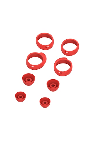 Xiyyadms Galaxy Buds İçin 8'li Silikon Kulaklık Ucu Değiştirme Seti - Kırmızı Renkli Aksesuar Kırmızı