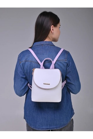 Daniele Patrici Şehir Tipi Deri Sırt Çantası 210533456 Violet