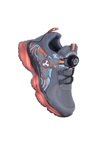 Ayakcenter Yido 070 Füme Akıllı Bağcıklı Erkek Çocuk Spor Ayakkabı