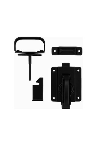 National Hardware N101-576 Salıncak Kapı Sürgüsü, Siyah, 3/4 İnç