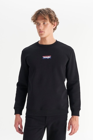 Wrangler Erkek Mid Logo Sweatshirt Black Çok Renkli