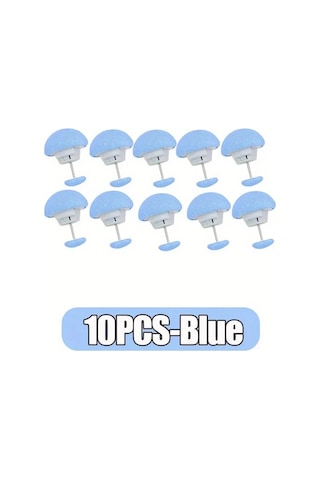 Elmpaly Mavi 10lu Kaymaz Yatak Çarşafı Klipsleri - Dayanıklı Battaniye Sabitleyici