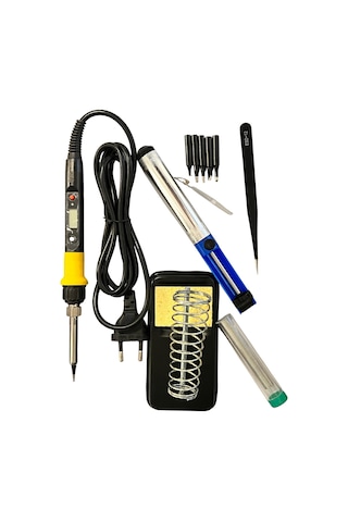 Tussle Ts-908 936h 80 Watt Dijital Isı Ayarlı Havya Seti