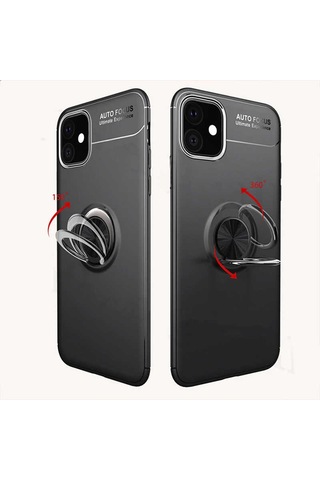 Apple Uyumlu iPhone 11 Kılıf Zore Ravel Silikon Kapak Siyah