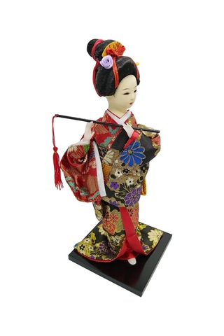 Japon Kimonolu Geyşa Bebek Kabuki Biblo 30 Cm No.19 Anime