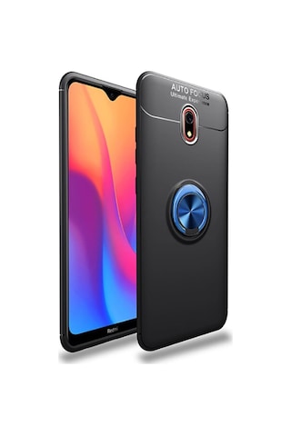 Xiaomi Redmi 8A Kılıf Yüzüklü Magnetli Ravel Case