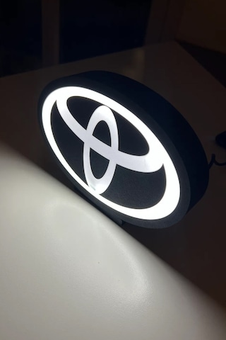 Toyota Dekoratif Aydınlatma Led Gece Lambası Beyaz
