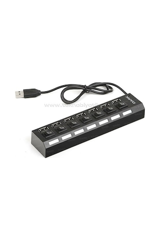 Dark Connect Master Usb272 7 Port On/Off Düğmeli Usb Çoklayıcı