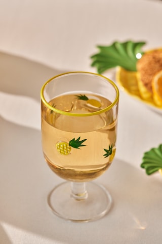 Karaca Pineapple Kadeh 390 Ml Sarı