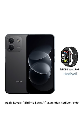 Xiaomi Redmi Note 17 Pro Max 5G 8 GB 256 GB (Xiaomi Türkiye Garantili) Siyah+Xiaomi Redmi Watch 6 2.07 Akıllı Saat Siyah (Distribütör Garantili)