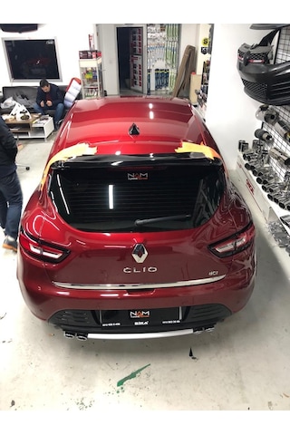 Clio 4 Bagaj Üstü Spoiler Piano Black Boyalı Spoyler