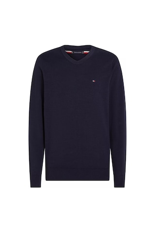 Tommy Hilfiger Erkek Yuvarlak Yaka Cotton Crew Neck Kazak - Lacivert Blue