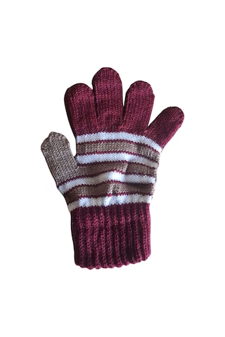 Eleven Markets Kışlık Erkek Çocuk Eldiveni Bordo 4-8 Yaş Bordo