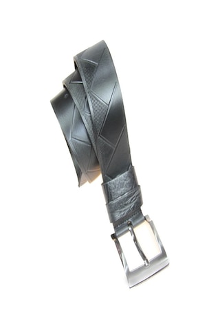 Hakiki Deri Erkek Baklava Desenli Kot Kemeri 4,5 Cm Siyah