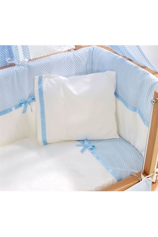 Meltem Kids Mood Mavi Pamuklu Bebek Uyku Seti 50 x 90 CM Mavi