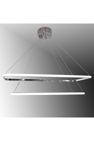Tt400-2 Kr Tt Aydınlatma Dikdörtgen Gün Işığı 2 Li Krom Led Krom