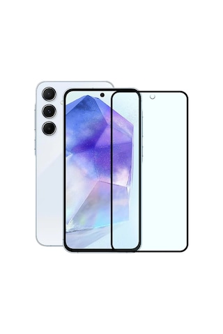 Samsung Uyumlu Galaxy A55 Seramik Nano Kırılmaz Tam Kaplayan Ekran Koruyucu Anti Static Özellik