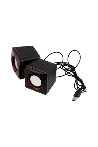 Usb 2.0  Hoparlör 1+1 Ses Bombası Usb  Stereo Speaker
