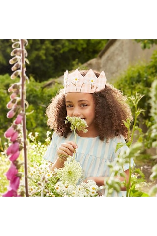 Meri Meri - Gingham Crown - Pötikareli Taç Çok Renkli