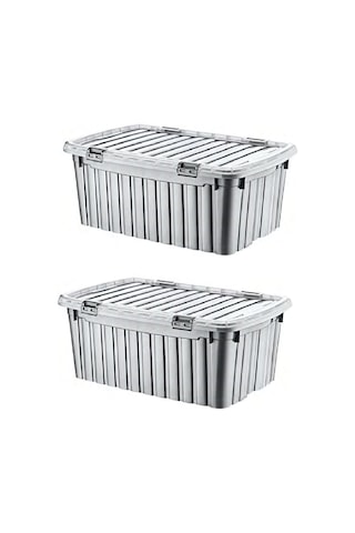 2 Adet 90 Litre Mega Multi Box Renkli Saklama Kutusu - E-521-2