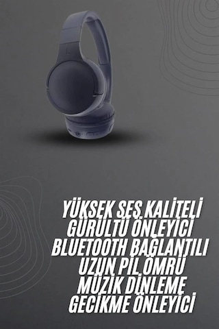 Ceylan Adam Kablosuz Bluetooth Kulaklık Kulak Üstü Ayarlanabilir Uzun Ömürlü