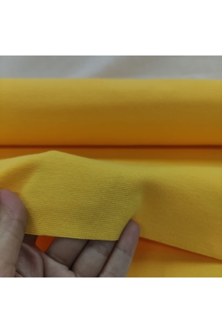 1 1 Bebe Kaşkorse Ribana Kumaş Kumaş Eni: 50 Cm Tüp %95 Pamuk %5 Elastan 014 Sarı