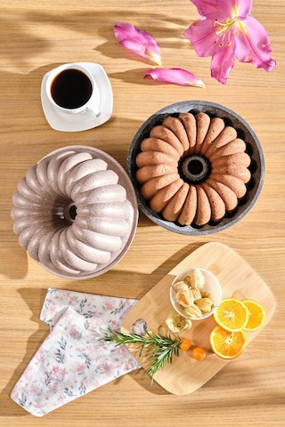 Karaca Lina Dilimli Rosegold Döküm Kek Kalıbı 25,5 cm